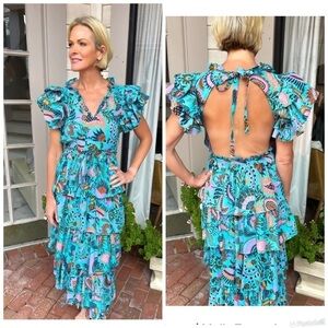 Anthropologie Love The Label Open-Back Dress